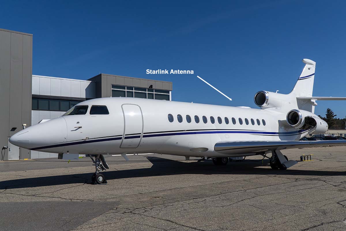 Pro Star Aviation Completes First Starlink Installation on Falcon 2000 and 7X Following OEM STC Release